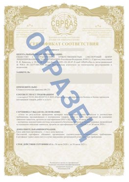 Образец Сертификат СТО 01.064.00220722.2-2020 Нефтегорск Сертификат СТО 01.064.00220722.2-2020 